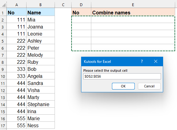 vba code to select cell to put the result