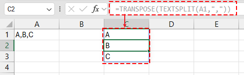 doc-method-2-use-transpose-split-function