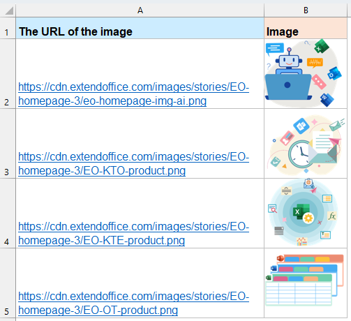 convert image URLs to actual images