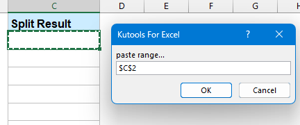 vba code to select a cell to lit the result