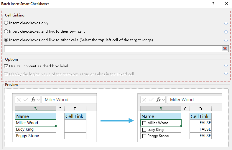 Batch Insert Smart Checkboxes